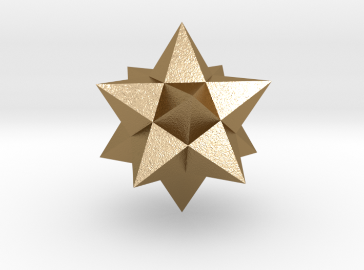 Small stellated dodecahedron (small) 3d printed