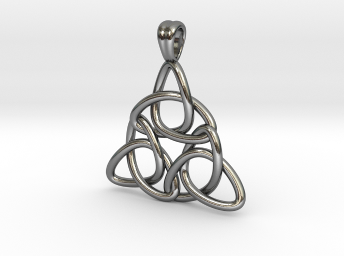 Tri-knot [pendant] 3d printed