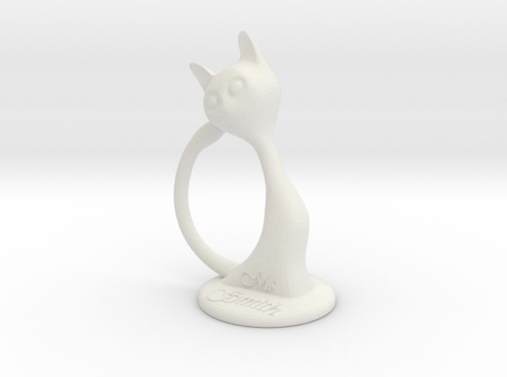 Napkin ring - Female cat 3d printed