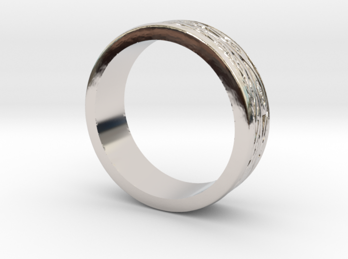 Roman inspired ring 3d printed