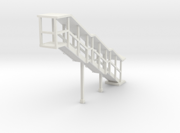NYC Subway EL Staircase Left Z scale 3d printed