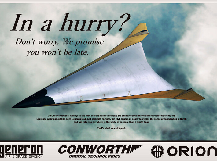 Conworth "Ultraliner" Hypersonic Transport 3d printed 