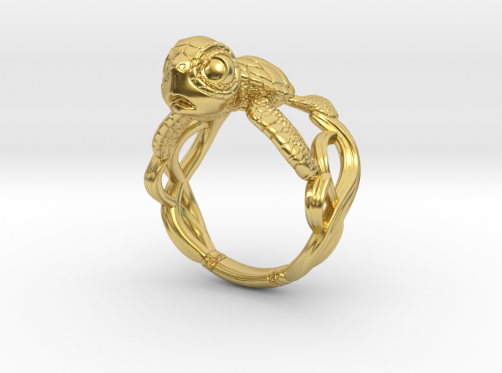 Baby Turtle Ring 3d printed