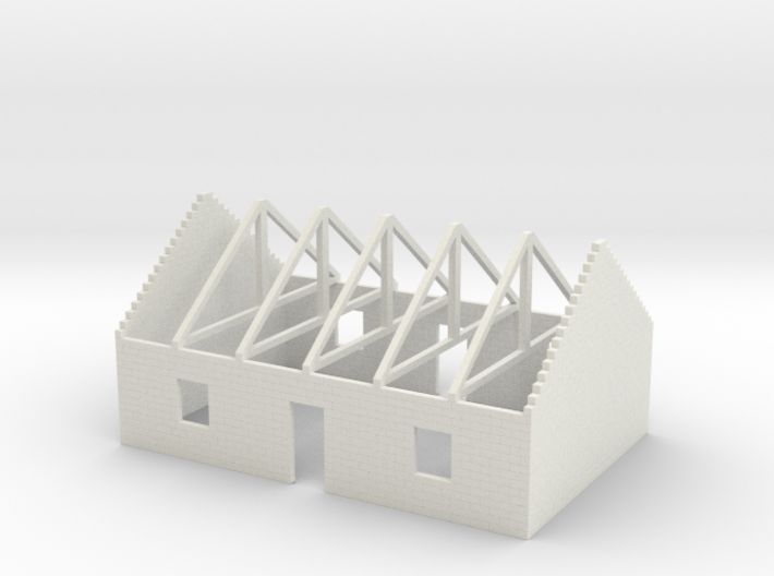 House in Construction 1/200 3d printed