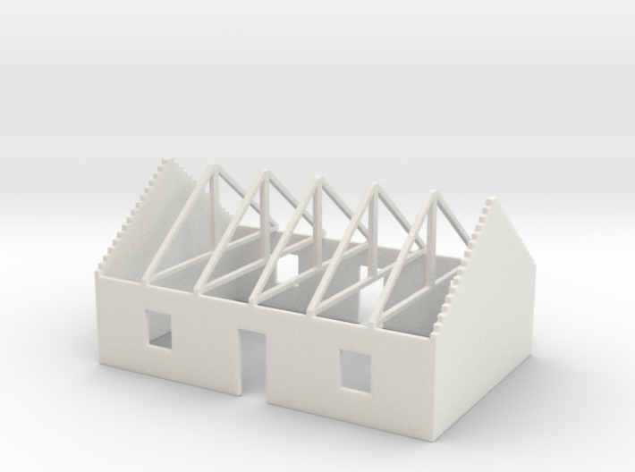 House in Construction 1/285 3d printed