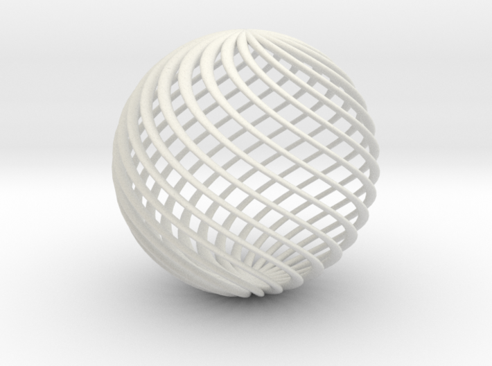 Twisted Ball 3d printed 