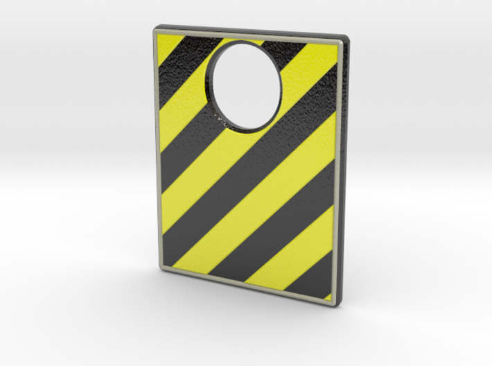 Pinball Plunger Plate - Hazard Tape 3d printed