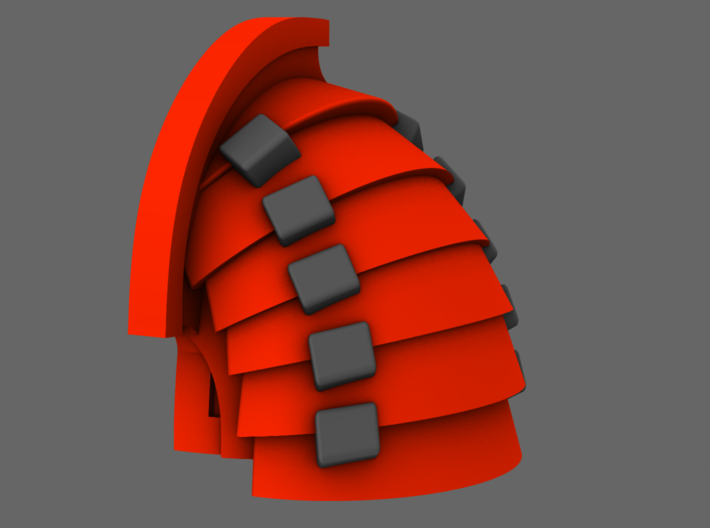 Cyber Samurai V10 Aggro Knight Bushi Shoulder Pads 3d printed 