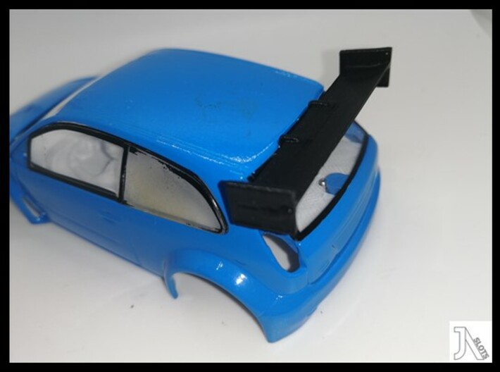 Rear Wing for SCX Ford Fiesta JWRC 3d printed 