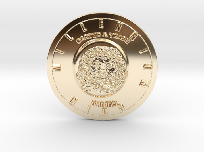 Lord Zeus Millennium Coin Barter &amp; Trade 3d printed