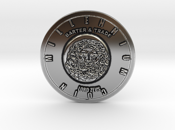 Lord Zeus Millennium Coin Barter &amp; Trade 3d printed