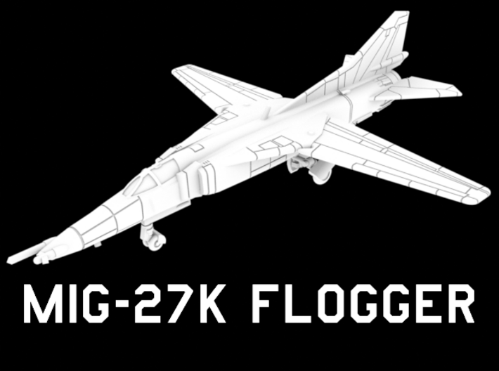 MiG-27K Flogger (Clean, Wings Out) 3d printed