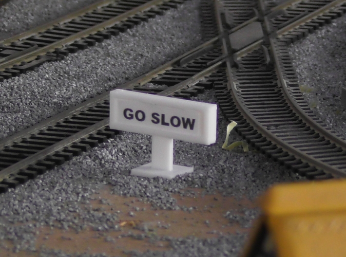 Go Slow Sign 3d printed 