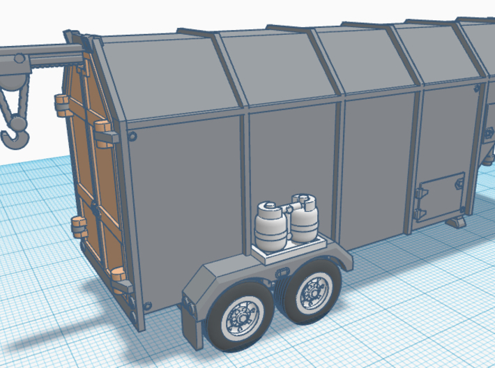 1/50th Meat Processing butcher Trailer 3d printed 