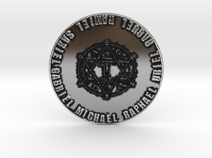 7 Archangels of the Week Lottery Scratch Coin 3d printed