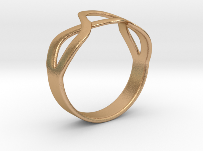 Wave Ring 3d printed