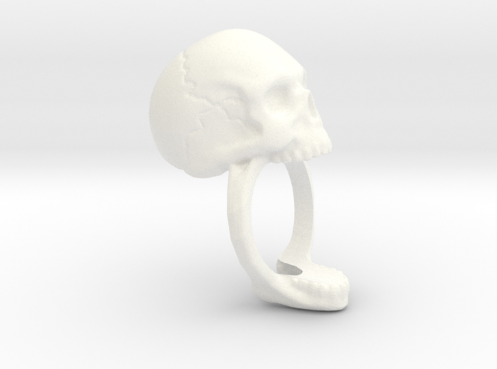 Skull Ring (size 12) 21,3mm 3d printed