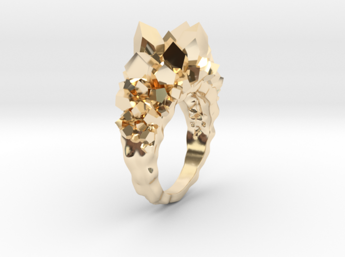 Crystal Ring size 5,5 3d printed