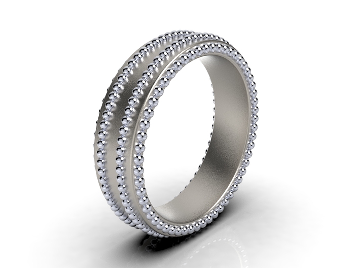 Ring Wedding Band Men Ring CAD Design-RNN-M 3d printed 