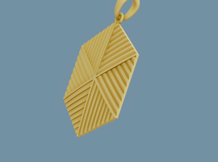 Pendant “Origami” 3d printed 