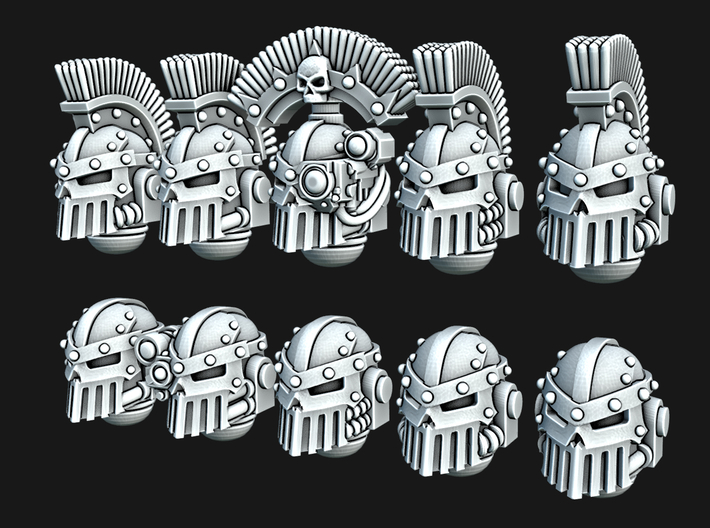 Iron Skull Helmets - Style 2 3d printed
