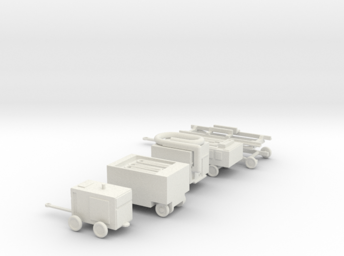 1/72 scale ground support equipment set 3d printed