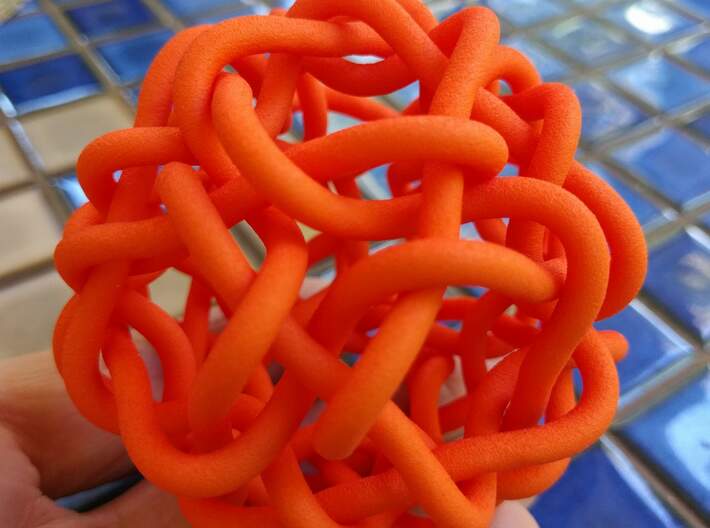 Pentakis Dodecahedral Knot 3d printed 