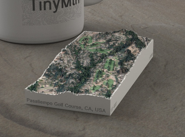 Pasatiempo Golf Course, California, USA, 1:20000 3d printed