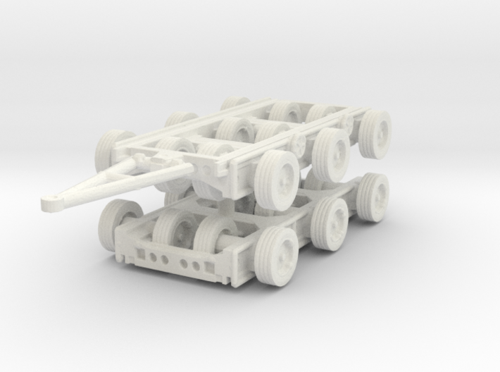 Culemeyer Trailer 3 axis (x2) 1/144 3d printed