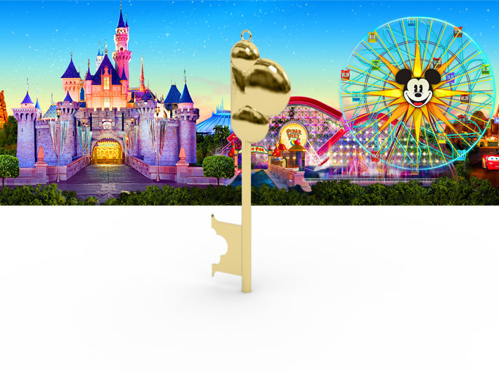 Disneyland Believe Key (Vertical) 3d printed 