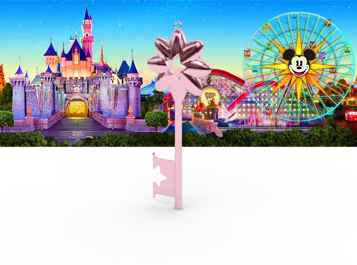 Disneyland Inspire Key (Vertical) 3d printed 