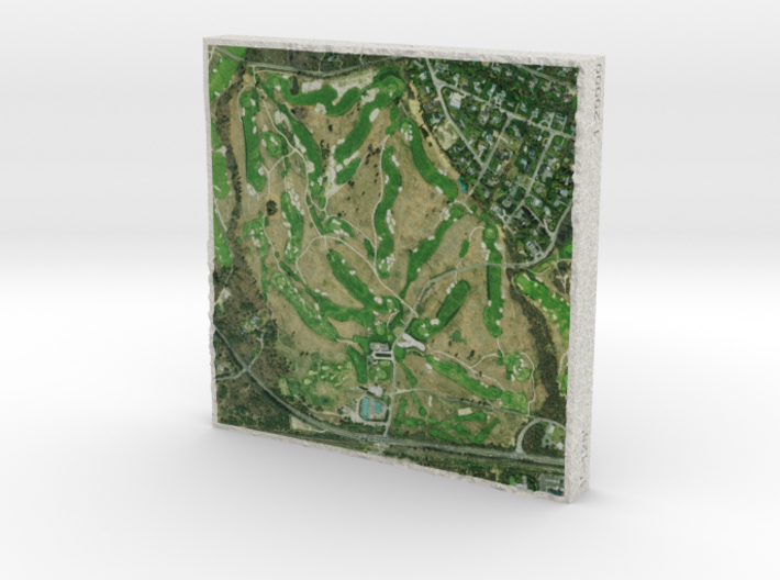 Shinnecock Hills G.C., New York, USA, 1:20000 3d printed 