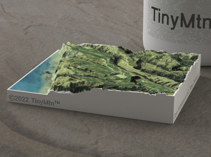Cape Kidnappers G.C., New Zealand, 1:20000 3d printed 