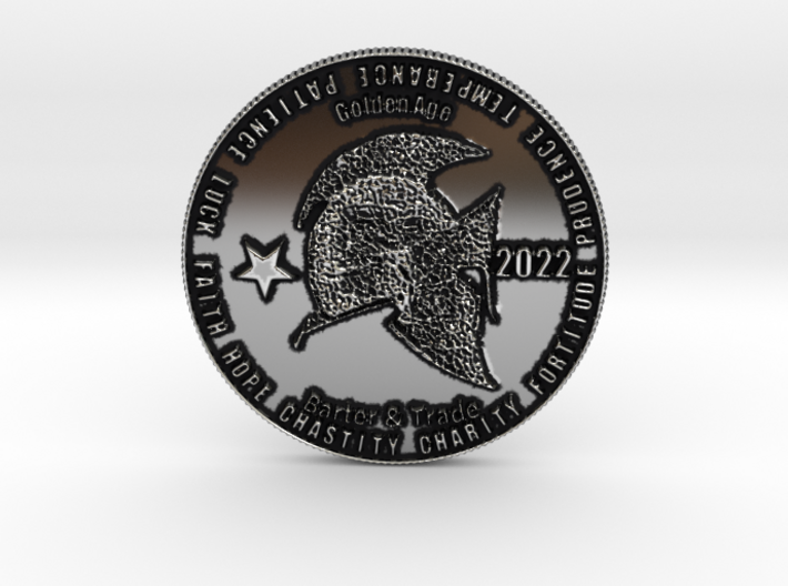 One Coin to Rule Them ALL Crypto-Killer! [Med Sm] 3d printed