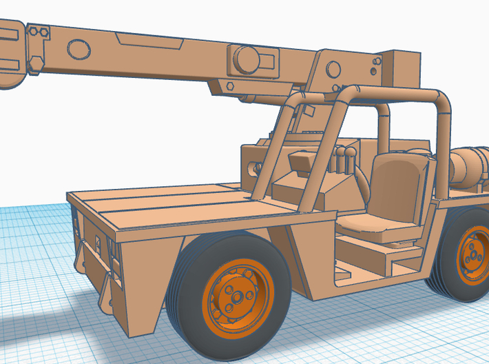 1/64th Broderson type Deck Carry Crane 3d printed 