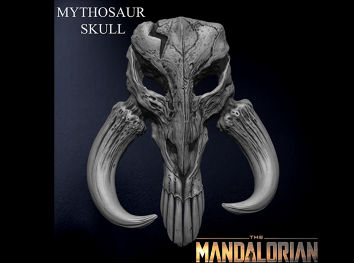 MYTHOSAUR SKULL - The Mandalorian Star Wars - 5cm 3d printed 