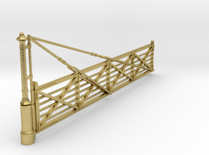 VR #3 Crossing Gate 26' (BRASS) 1-87 Scale 3d printed