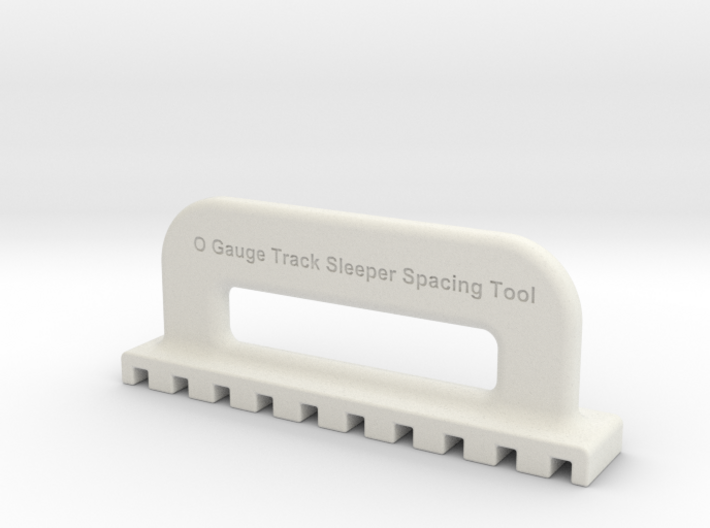 7mm O-Gauge Sleeper Spacing Tool 3d printed