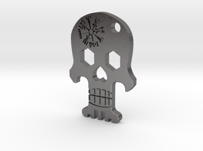 Bottle Opener Skull Viking 3d printed