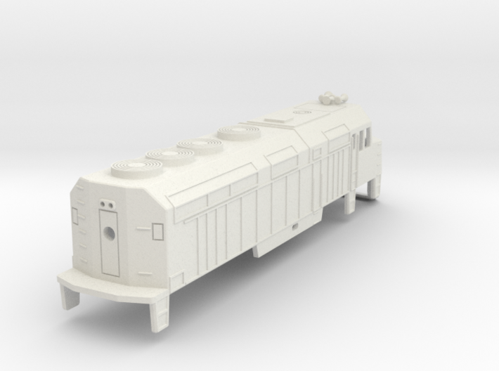 Z Scale EMD F40PH Shell 3d printed