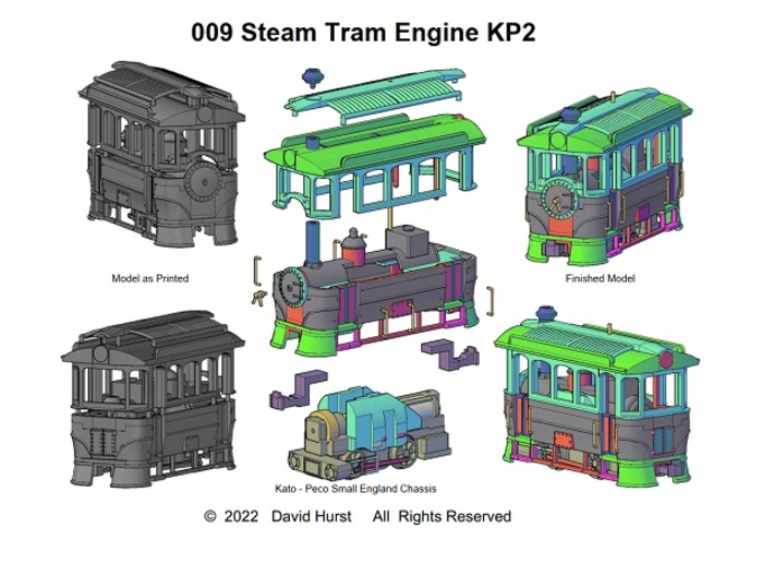 009 Steam Tram KP2 3d printed 