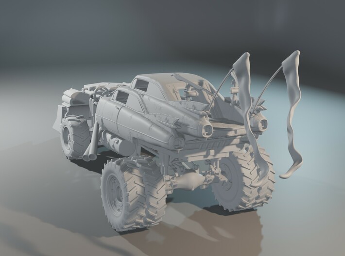Mad MAX - Gigahorse - Guns - Steering Wheel 3d printed 