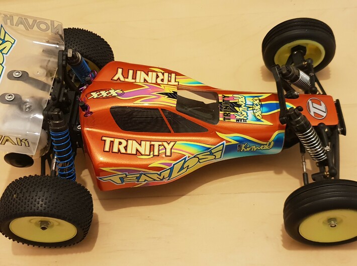 Losi Mini-T 1.0 chassis extension 3d printed 