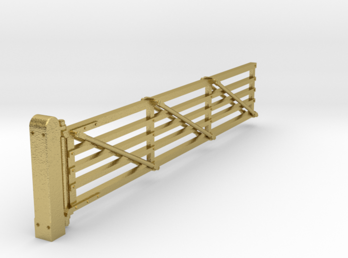 VR #1 Gate 18'6&quot; (BRASS) No Lock Post 1:87 Scale 3d printed