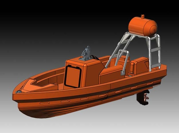 Merlin-615 Fast rescue boat - 1:50  3d printed 