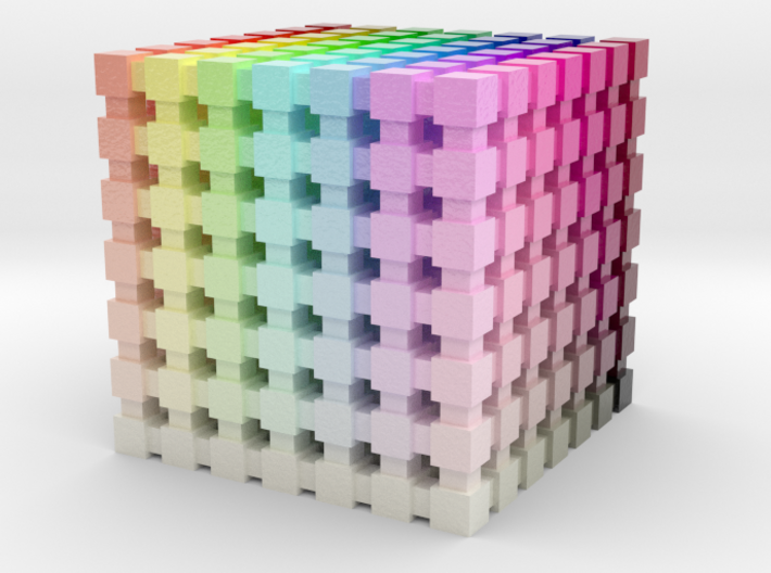 HSL Color Cube: 1 inch 3d printed