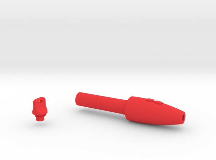 Smooth Conical Pen Grip - small with buttons 3d printed