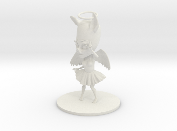 White Angel V1 - 9cm figurine 3d printed