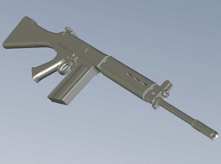1/24 scale FN FAL Fabrique Nationale rifles x 3 3d printed 