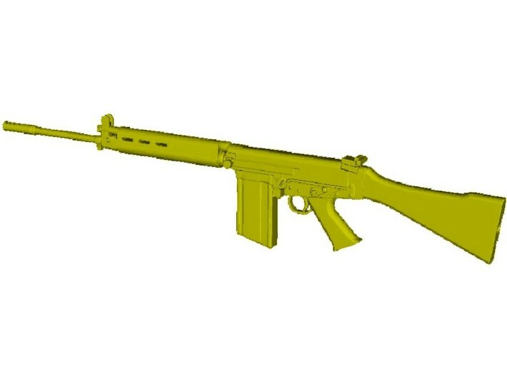 1/24 scale FN FAL Fabrique Nationale rifle x 1 3d printed